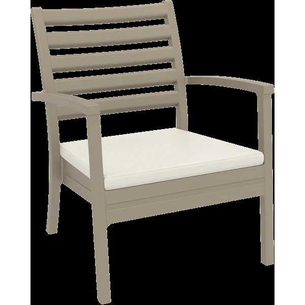 Siesta Artemis XL Arm Chair - Taupe with Beige Seat Cushion