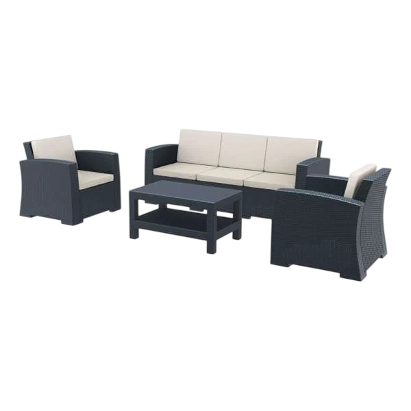 Siesta Monaco Lounge Set XL - Anthracite with cushions
