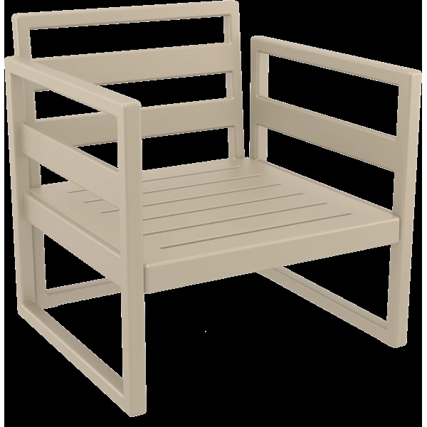 Siesta Mykonos Lounge Arm Chair - Taupe