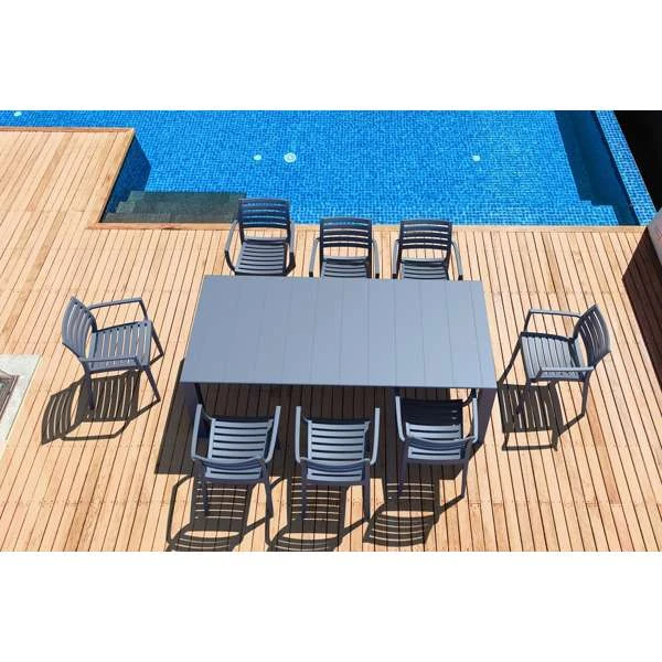 Siesta Resin 9 Piece Vegas Table Dining Setting