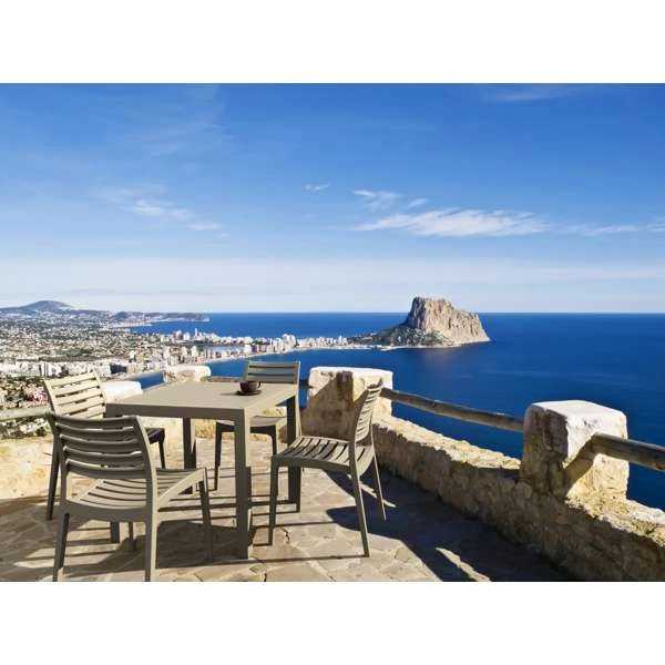 Siesta Ares 80 Table/ Ares Chair 4 Seat Package - Taupe