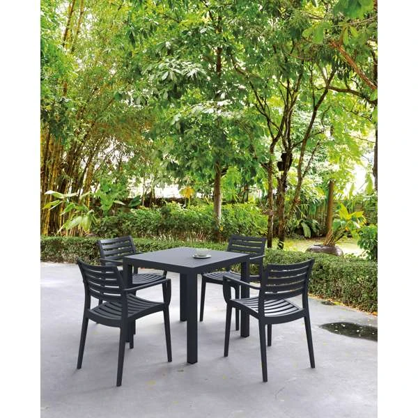 Siesta Ares 80 Table/ Artemis Chair 4 Seat Package - Chocolate