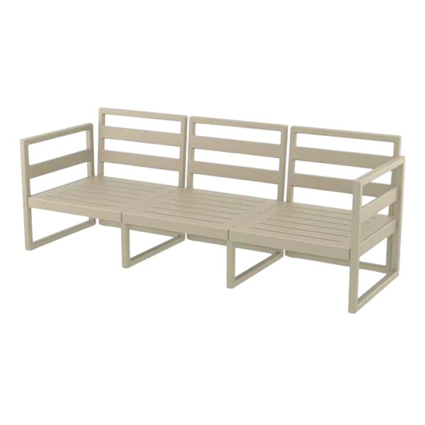 Siesta Mykonos Lounge Set XL - Taupe - No cushions
