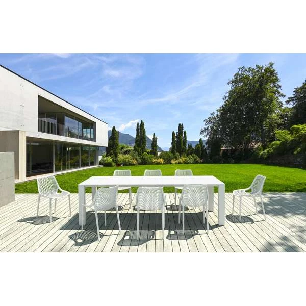 Siesta Vegas XL Table/Air Chair 8 Seat Package - White