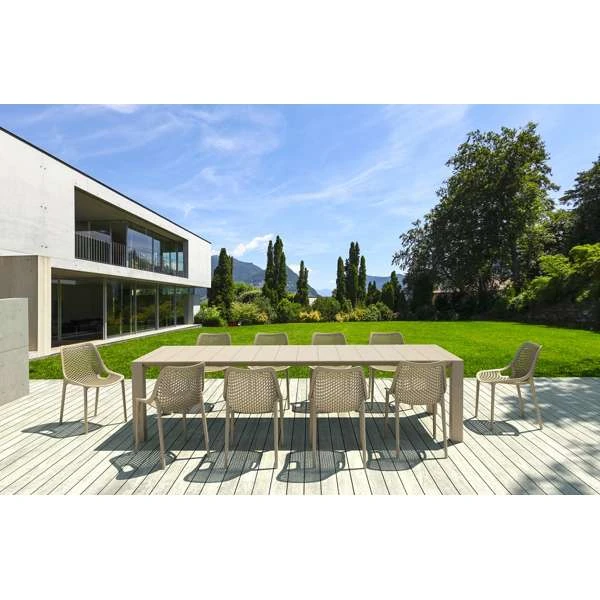 Siesta Vegas XL Table/Air Chair 10 Seat Package - Taupe