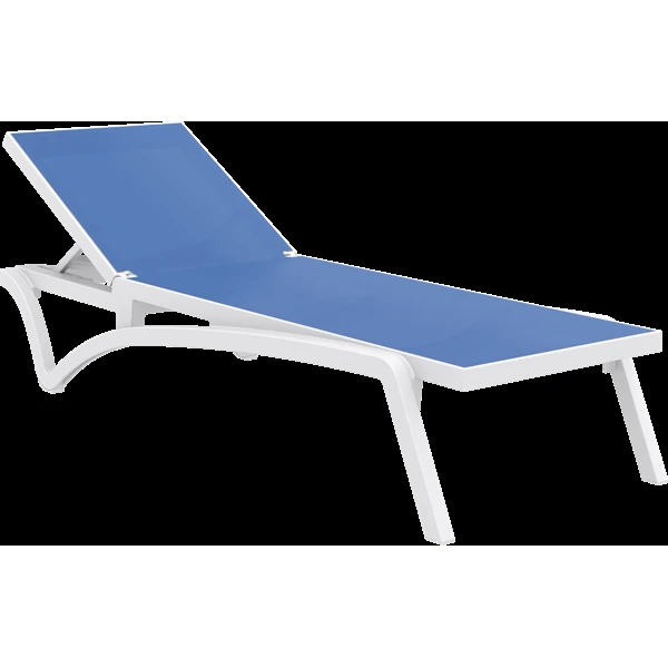 Siesta Pacific Sun Lounger - White/Blue