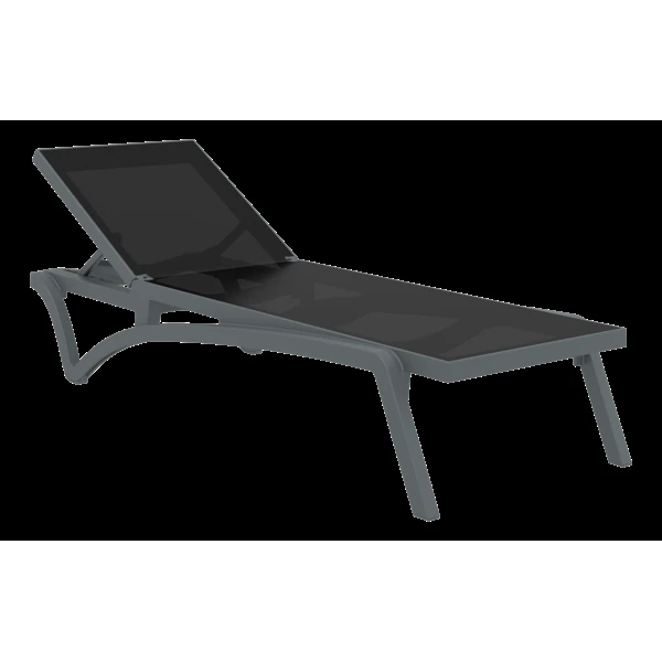 Siesta Pacific Sun Lounger - Anthracite/Black