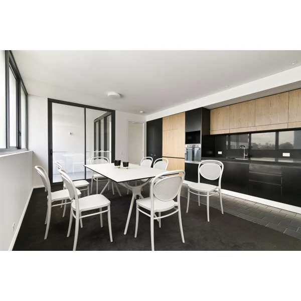 Siesta Air Table 180/Marcel Chair 8 Seat Package - Black