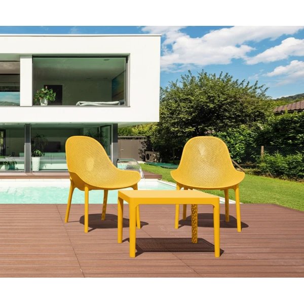 Siesta Sky Lounge/Sky Side Table 2 Seat Package - Mango