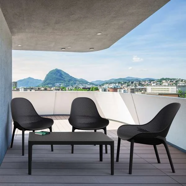 Siesta Sky Lounge/Sky Lounge Table 3 Seat Package - Anthracite