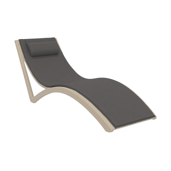Siesta Slim Sunlounger with Cushion and Pillow