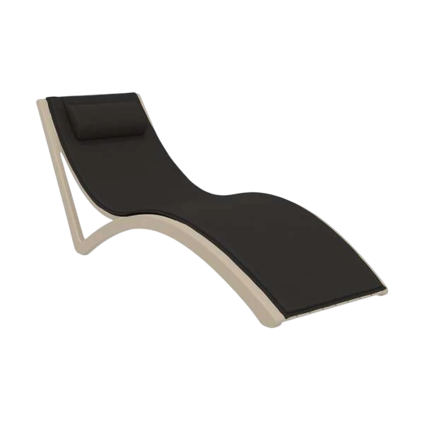 Siesta Slim Sunlounger with Cushion and Pillow