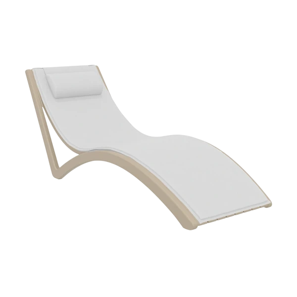 Siesta Slim Sunlounger with Cushion and Pillow