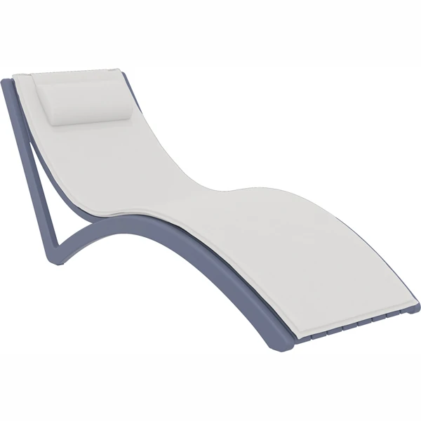 Siesta Slim Sunlounger with Cushion and Pillow