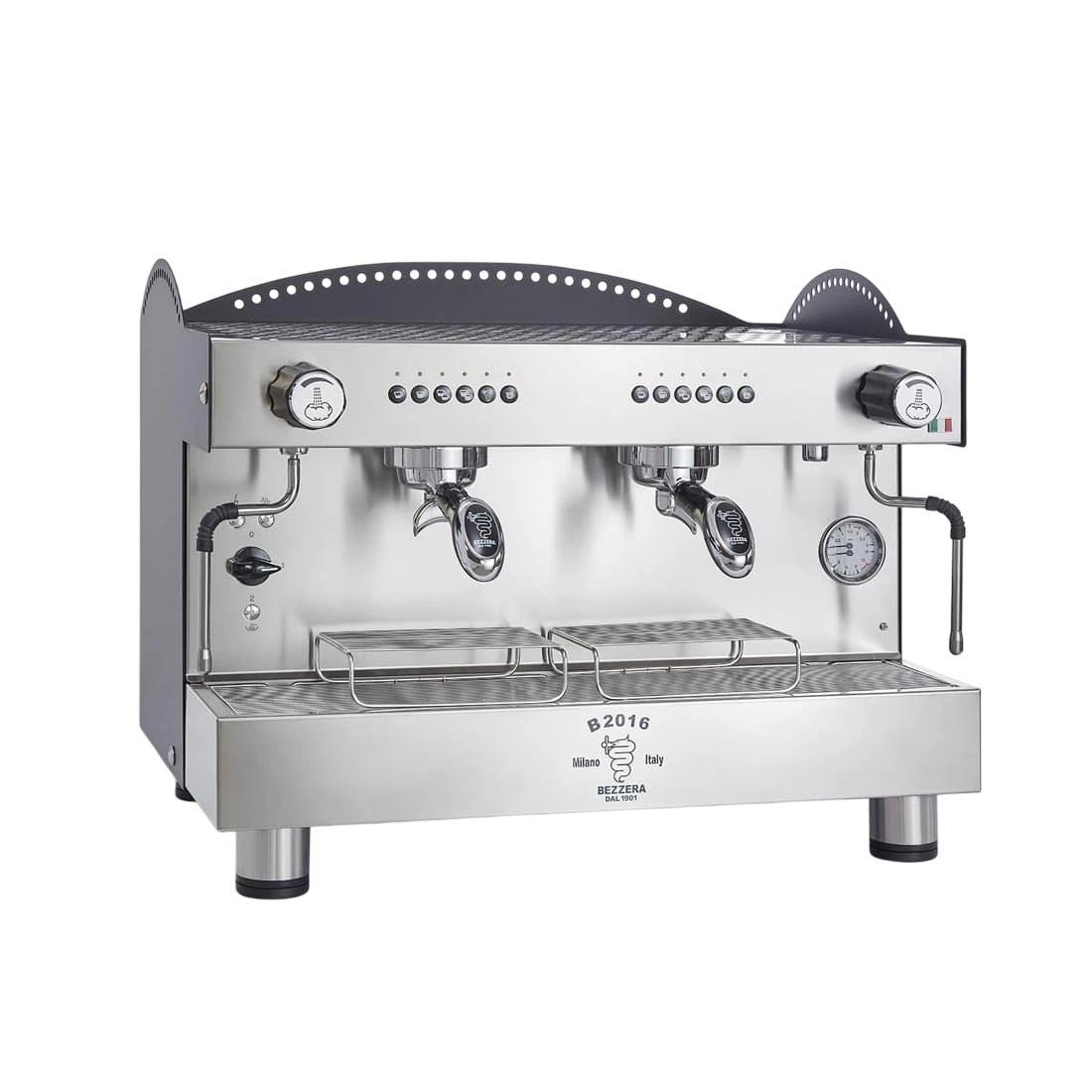 Bezzera 3L Black 2-Group Professional Espresso Machine BZB2016B2DE commercial kitchen equipment