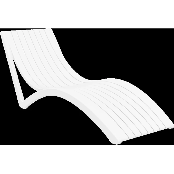 Siesta Slim Sun Lounger - White