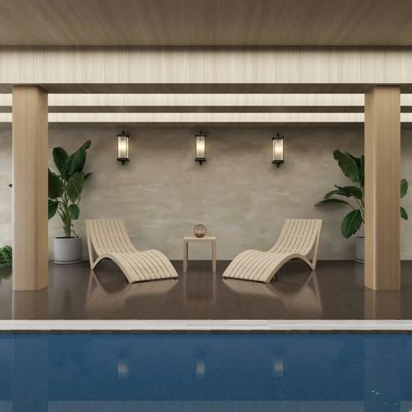 Siesta 3 Piece Package Slim Sunlounger and Ocean Side Table