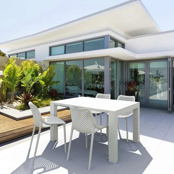 Siesta Vegas Table/Air Chair 4 Seat Package - White