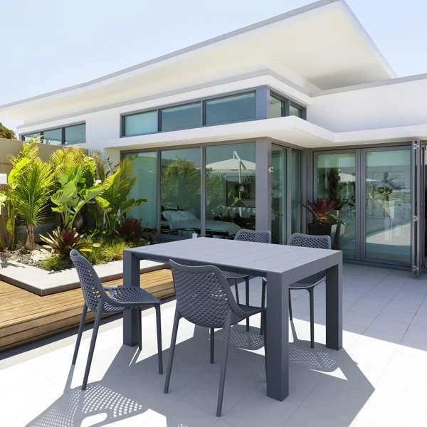 Siesta Vegas Table/Air Chair 4 Seat Package - Anthracite