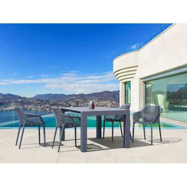 Siesta Vegas Table/Air XL Arm Chair 4 Seat Package - Anthracite