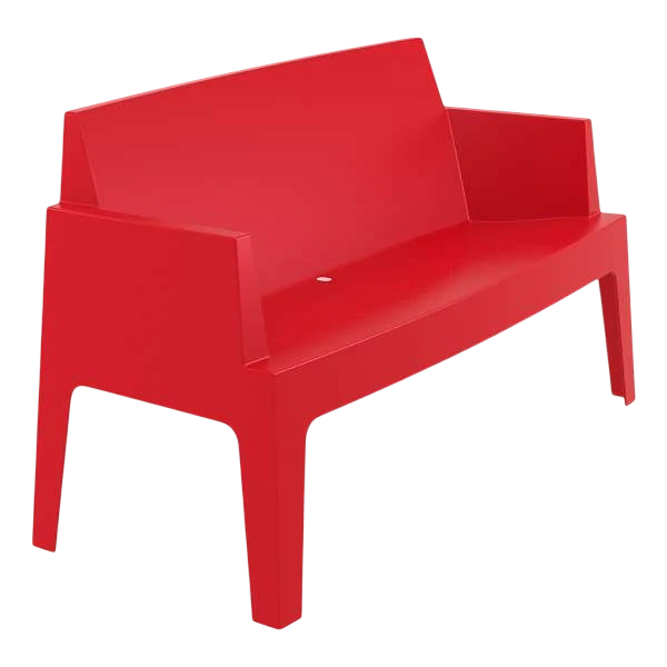 Siesta Box Sofa - Red