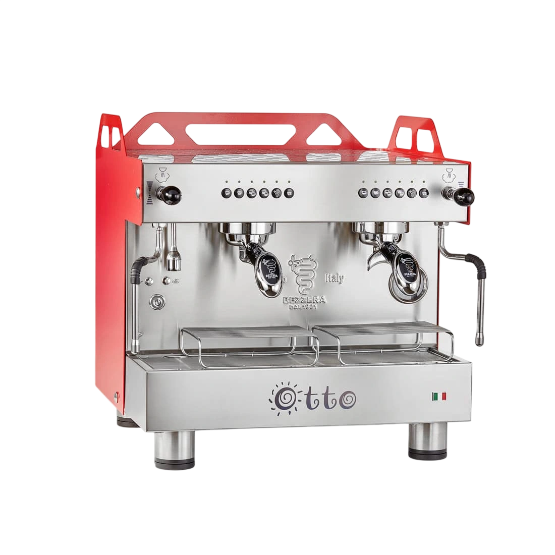 Bezzera OTTO BZOTTOCDE2IR1 2-Group Compact Espresso Machine – Red commercial kitchen equipment