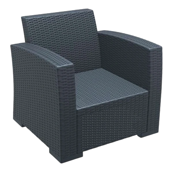 Siesta Monaco Lounge Arm Chair Single - Anthracite