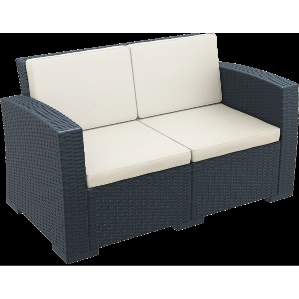Siesta Monaco Lounge Sofa - Anthracite with cushion