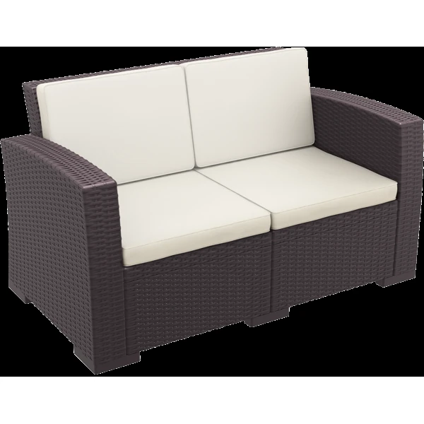 Siesta Monaco Lounge Sofa - Chocolate with cushion