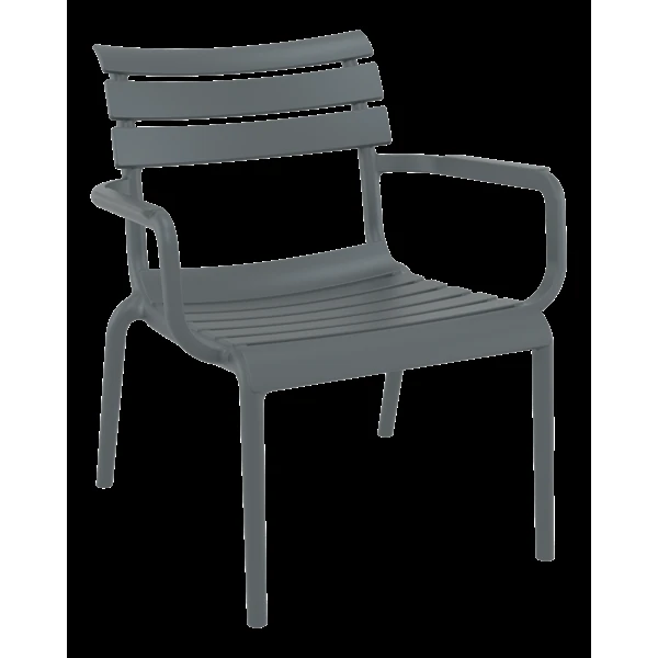 Siesta Paris Lounge Armchair - Dark Grey