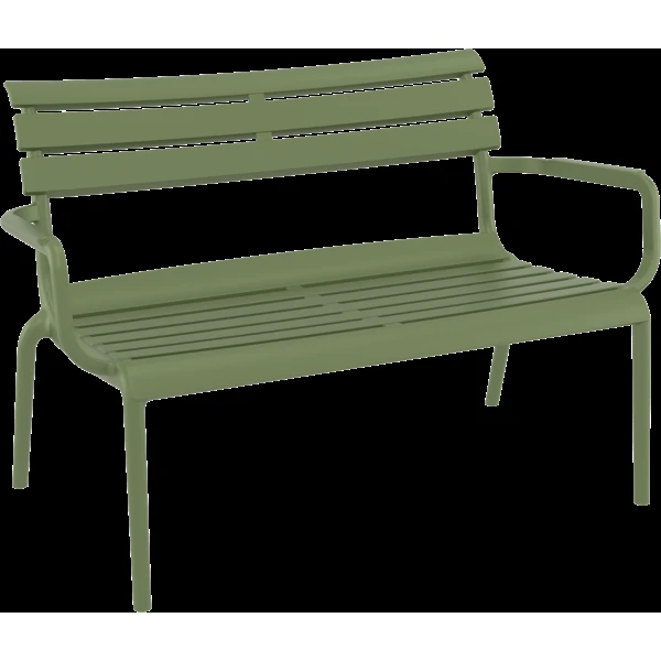 Siesta Paris 2 Seat Bench Seat - Olive Green