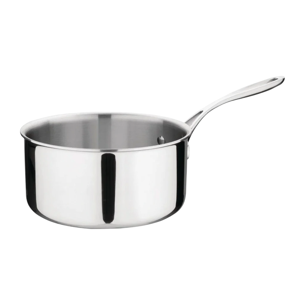 Vogue Tri-wall Saucepan St/St - 200mm 3Ltr 101fl oz commercial kitchen equipment