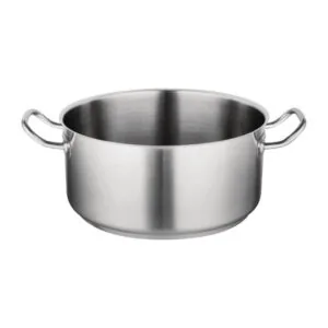 Vogue T187 stainless steel casserole pan 360mm 13L induction compatible with dual handles – Australia