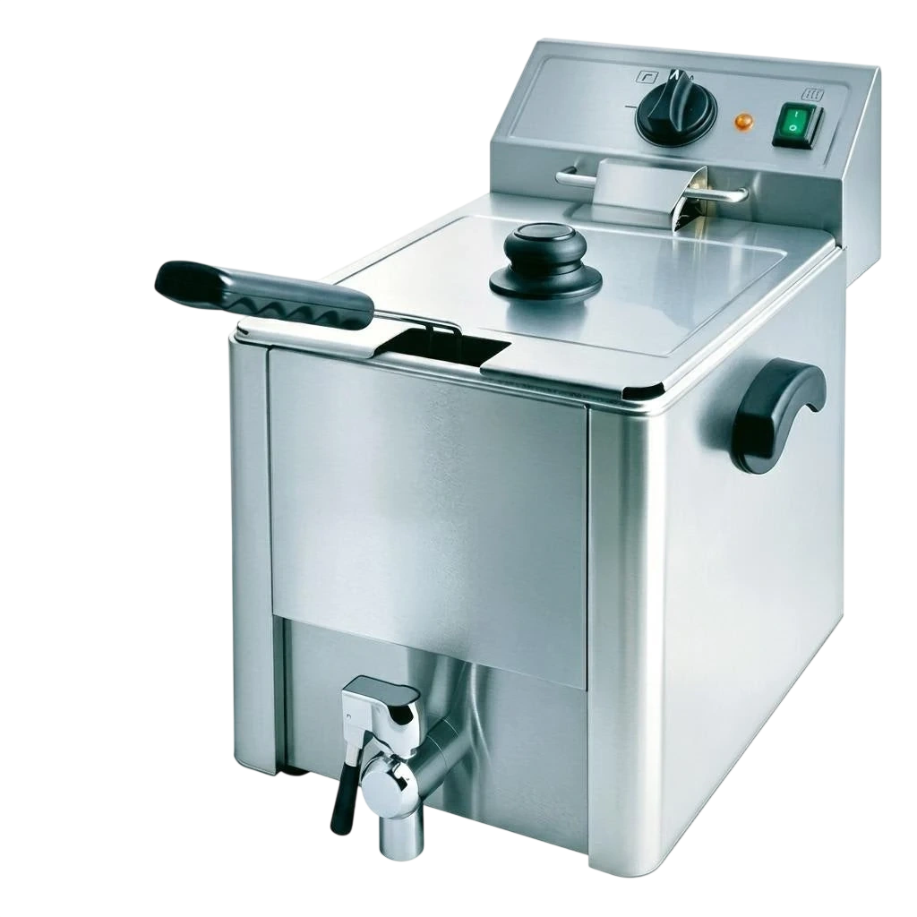 Kitchen Knock Electric Fryer with Valve – 1 Grid - 632 × 313 × 387mm – 623558