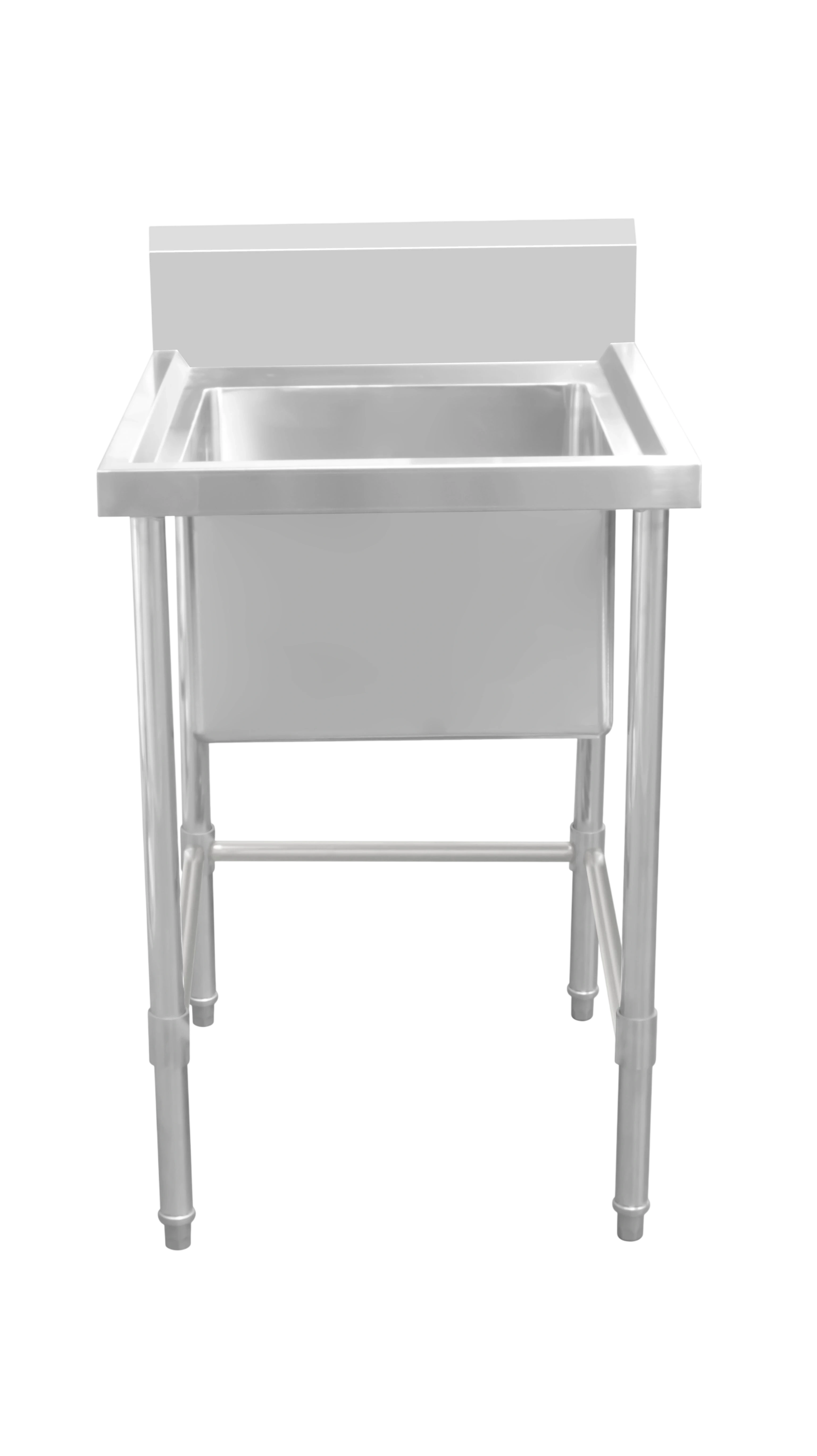 Kitchen Knock Work Bench - Single Sink with Leg Brace – Center Sink / 600 / ASS-0660C – 424515