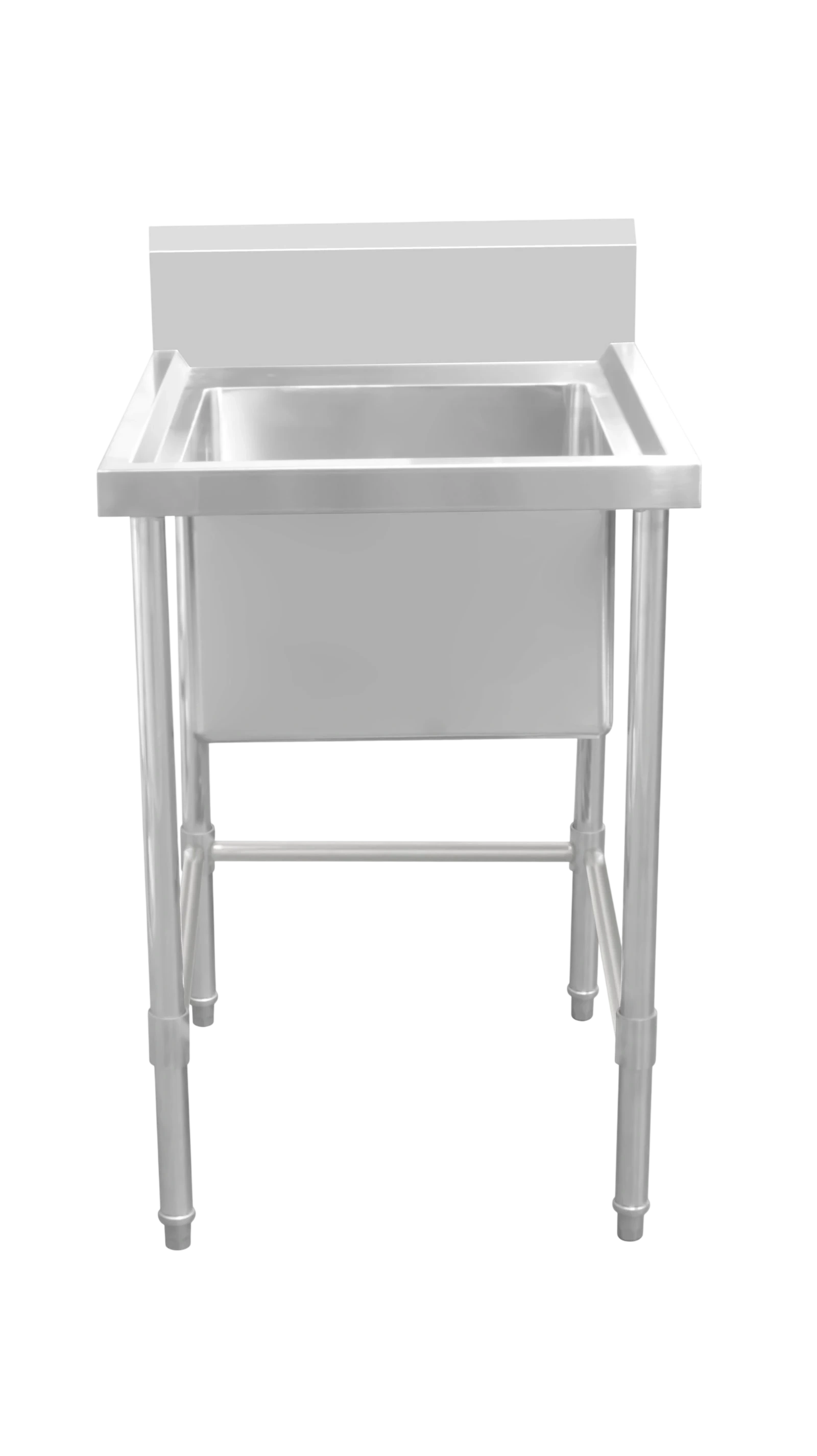 Kitchen Knock Work Bench - Single Sink with Leg Brace – Center Sink / 700 / ASS-0670C – 620332