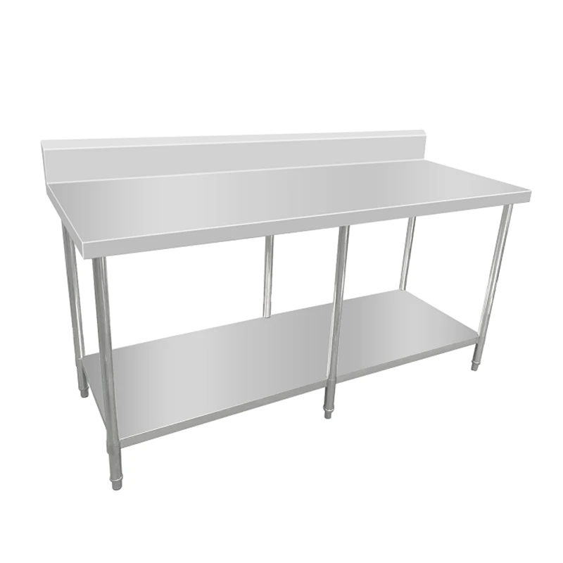 Kitchen Knock Work Bench with Undershelf and Splashback - 400 Depth – AWS-2440 – 631591