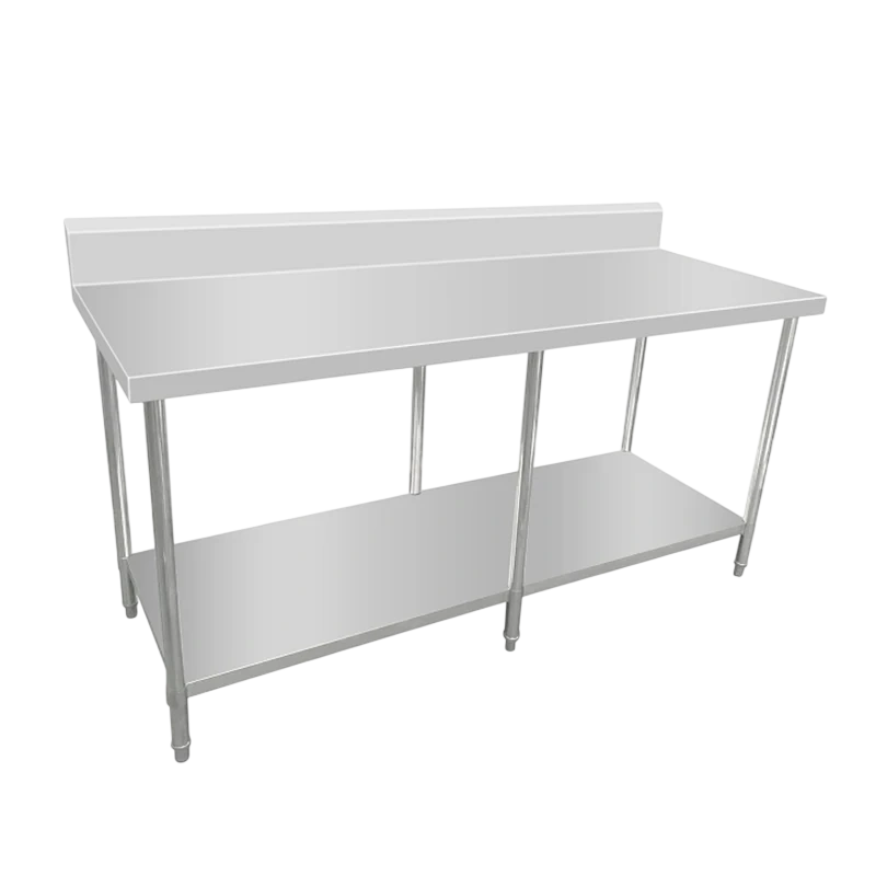 Kitchen Knock Work Bench with Undershelf and Splashback - 400 Depth – AWS-2440 – 631591