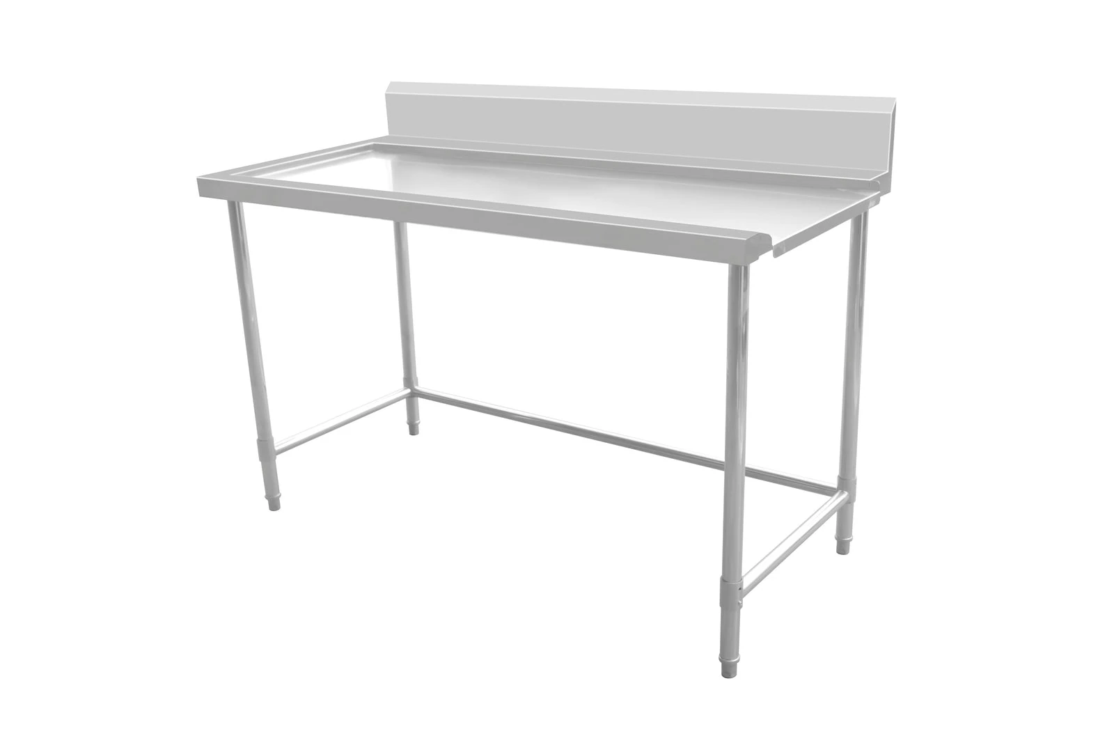 Kitchen Knock Outlet Bench with Splashback & Leg Brace – Outlet on Right / 700 / AWSD-1270R – 631717