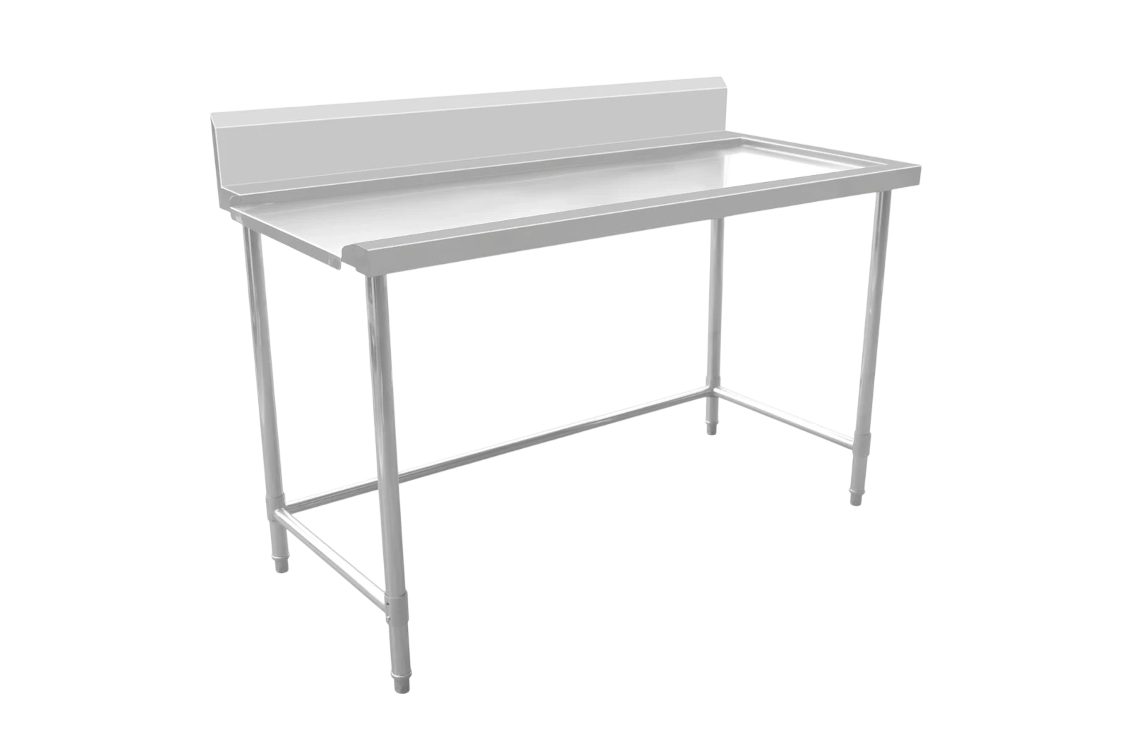 Kitchen Knock Outlet Bench with Splashback & Leg Brace – Outlet on Left / 750 / AWSD-0975L – 632553