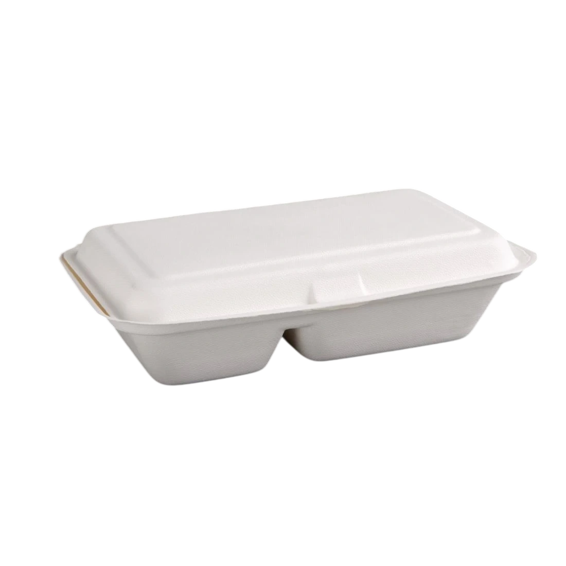 Fiesta Compostable FC524 Bagasse Food Container 165 x 253mm 2 Compartment (Pack 200) product image