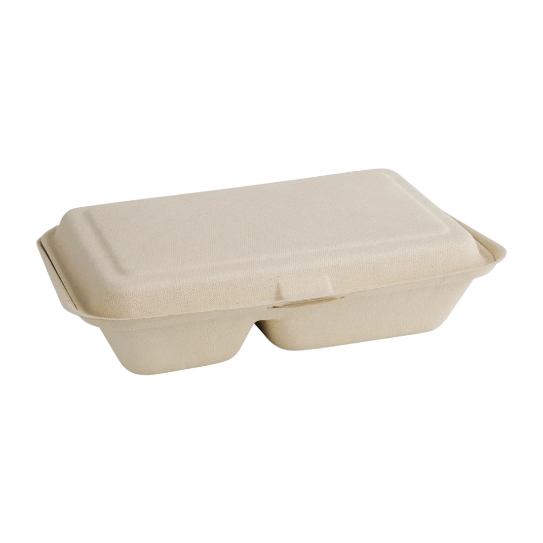 Fiesta Compostable FC541 Bagasse Food Container 9x6" 2 Comp Nat Colour (Pack 200) product image