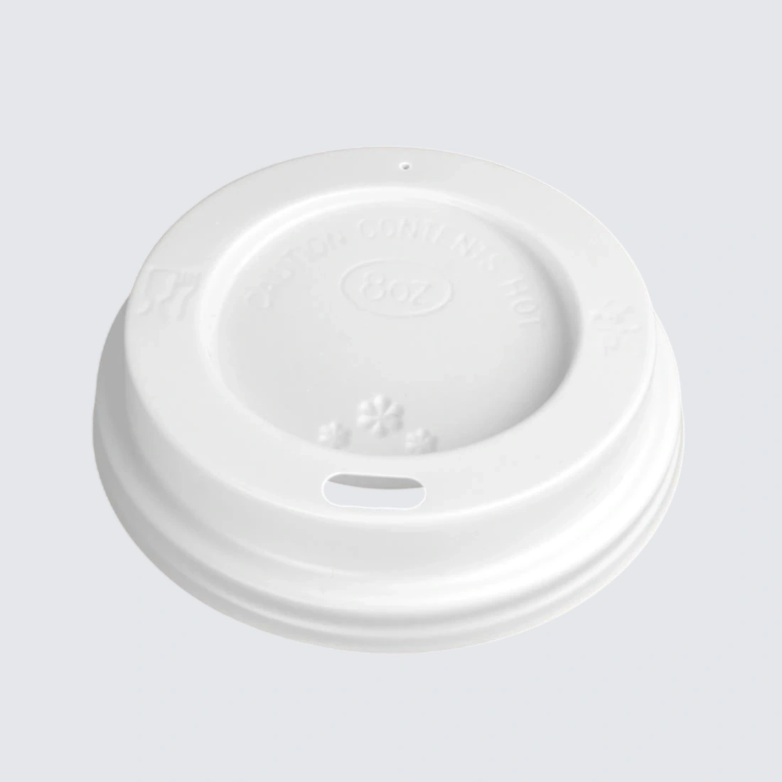 Fiesta Recyclable CE263 Lid for Hot Cups- White 225ml (Sleeve 50) product image