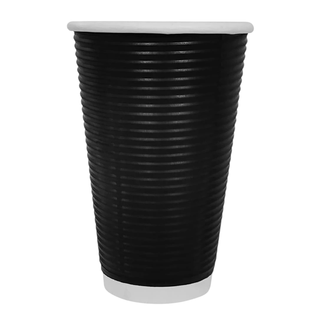 Fiesta Recyclable CM542 Hot Cup Ripple Wall Black 455ml (Sleeve 25) product image