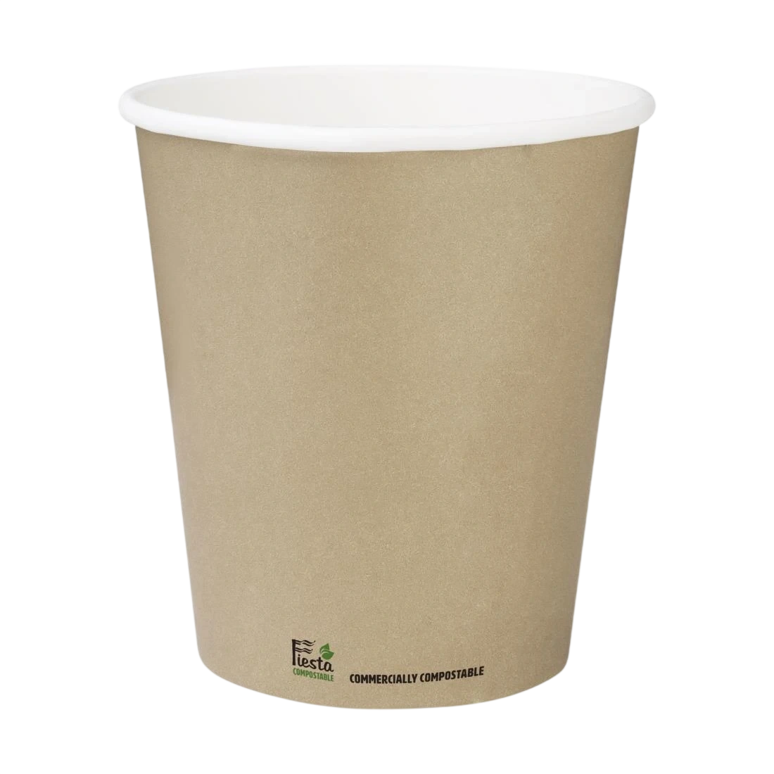 Fiesta Compostable CU982 Hot Cup Single Wall 'Kind' Kraft - 340ml (Box 1000) product image