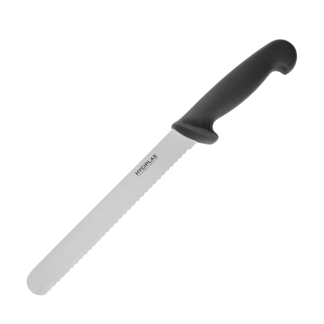 Hygiplas D734 Bread Knife Black - Handle 8" product image