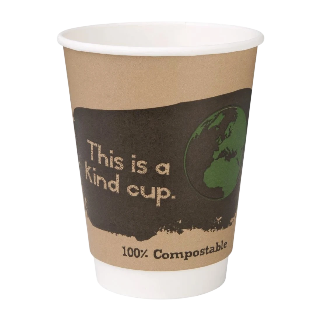 Fiesta Compostable DY986 Hot Cup Double Wall 'Kind' 340ml (Sleeve 25) product image