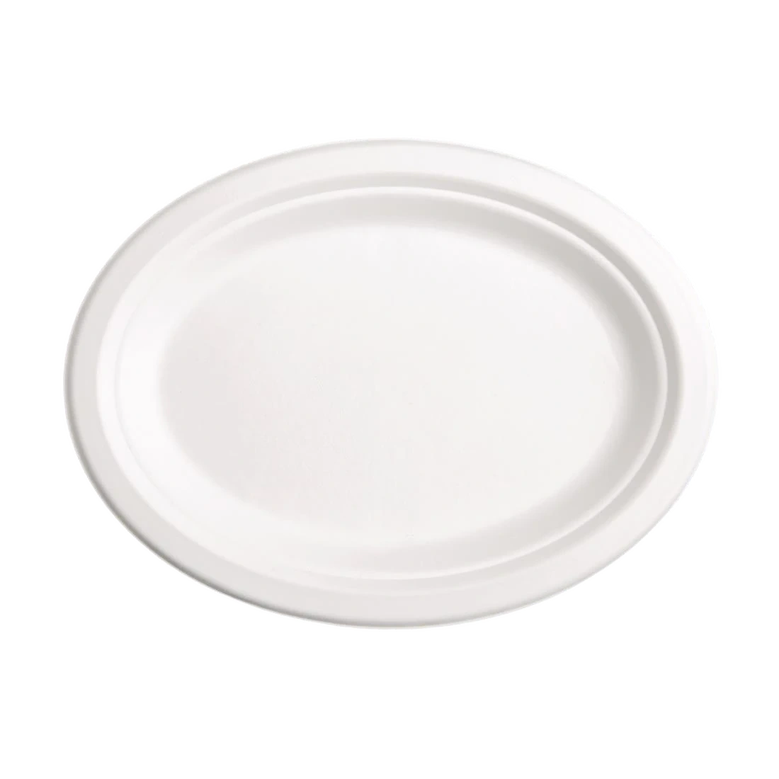 Fiesta Compostable FC534 Bagasse Oval Plate 198x263mm (Pack 50) product image