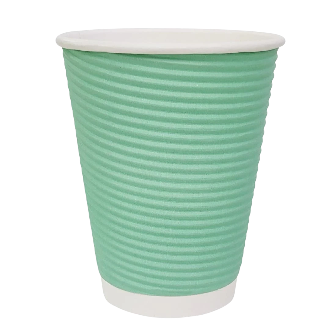 Fiesta Recyclable GP421 Hot Cup Ripple Wall Aqua 225ml (Box 500) product image
