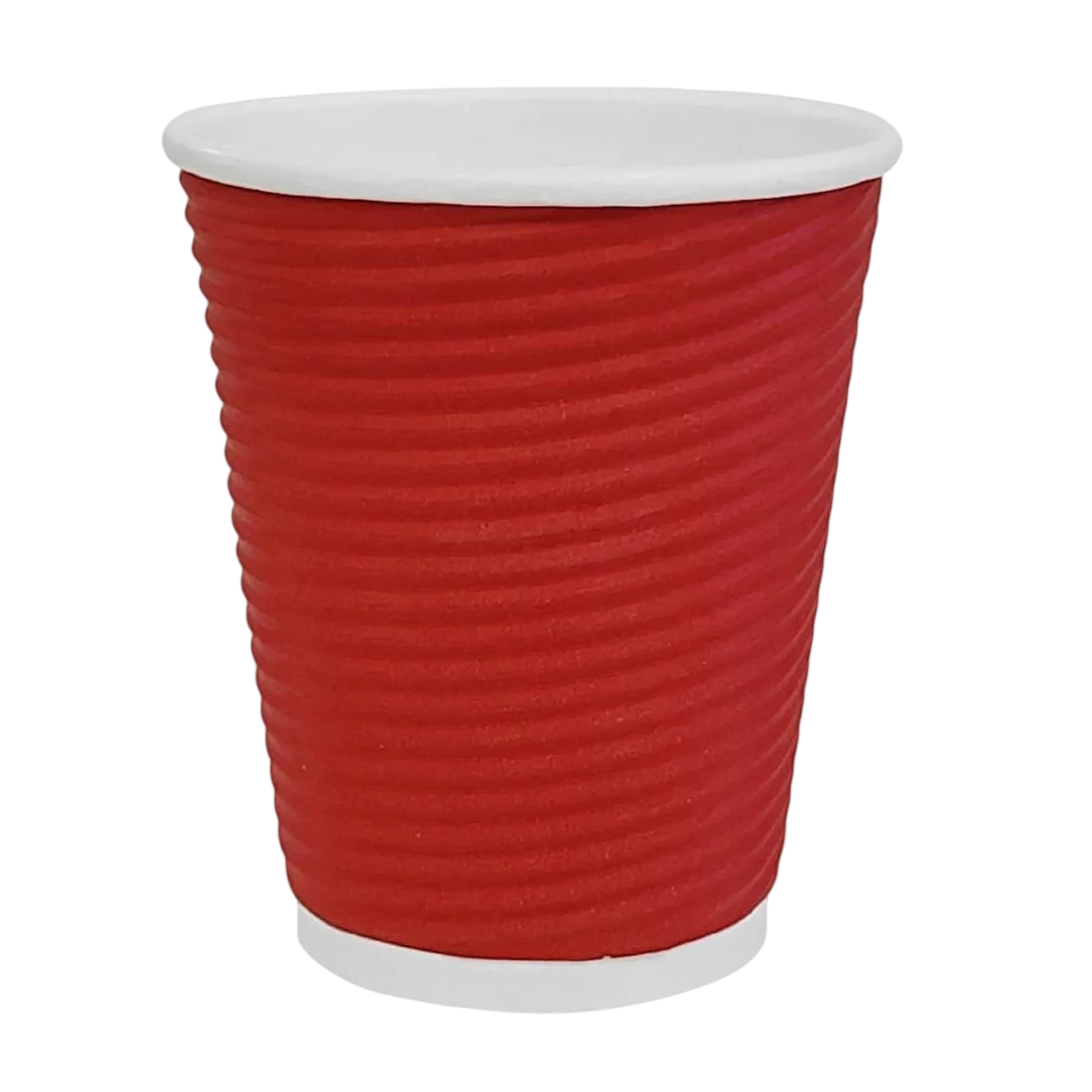 Fiesta Recyclable GP427 Hot Cup Ripple Wall Red 225ml (Box 500) product image